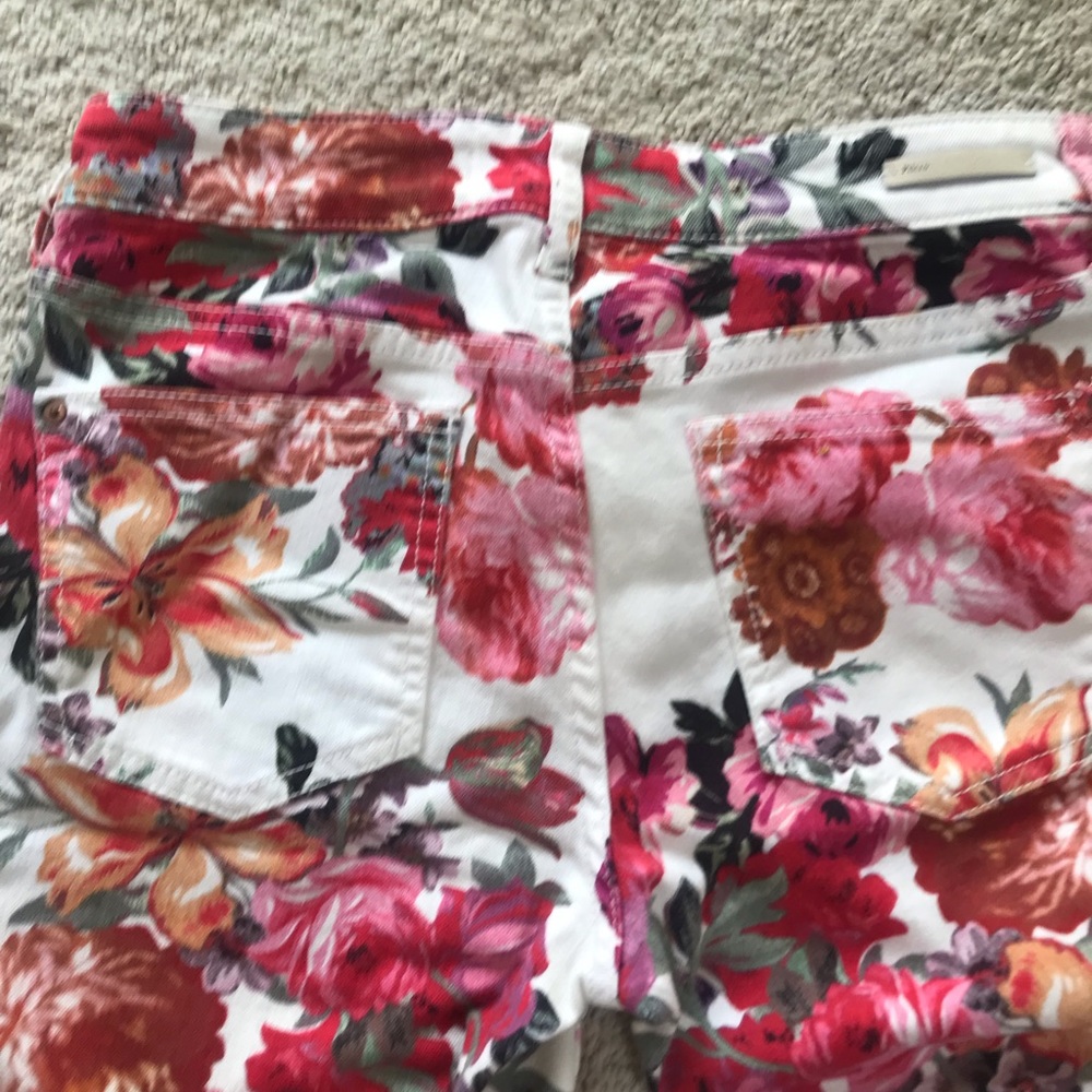 Anthropologie Pilcro Flowered Jeans